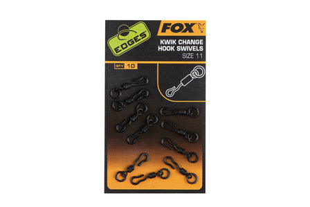 Fox Mini Hook Swivels x10 Size 11
