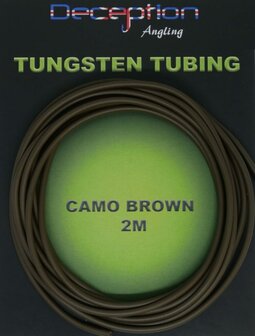 Deception Angling Tungsten Tubing &ndash; 2m &ndash; Camo Brown