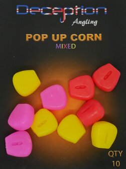 Deception Angling Pop up Corn Mixed Colour Qty:10
