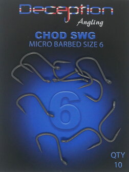 Deception Angling CHOD SWG Micro Barbed Hook - Size 8