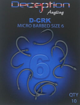 D-CRK (Crank) Micro Barbed Hook - Size 4