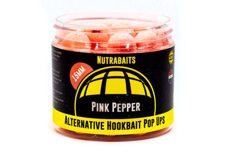 Nutrabaits Pink Pepper - 15mm (Pink) Pot ALTERNATIVE HOOKBAIT POP-UP RANGE (XB RANGE)