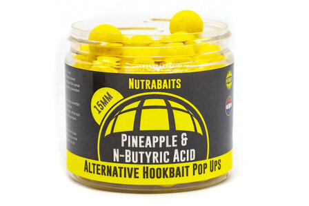 Nutrabaits Pineapple &amp; N-Butyric - 18mm (Yellow) Pot ALTERNATIVE HOOKBAIT POP-UP RANGE (XB RANGE)