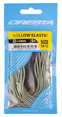 Cresta Hollow Elastic Grey	2mm 5 meter