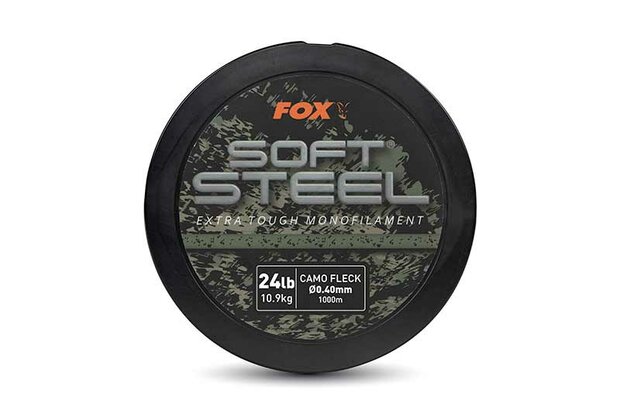 Fox Soft Steel Fleck Camo Mono 14lb (6.4kg) 0.30mm x 1000m