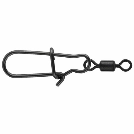 SPRO MATTE BLACK EASY SNAP+RG SWIVEL #0+10