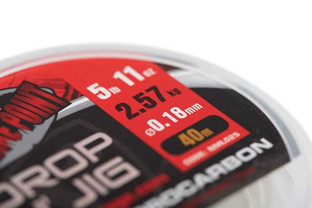 FOX Rage Strike Point Drop N Jig fluorocarbon 9.37lb / 0.25mm- 40m