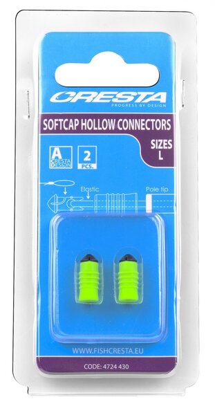 CRESTA SOFTCAP HOLLOW CONNECTORS L FLUO GREEN