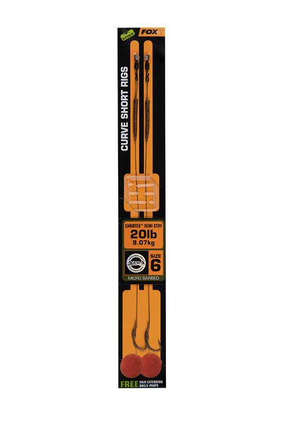 Fox Edges Curve Short 6 - 20lb Camotex Semi Stiff x 2