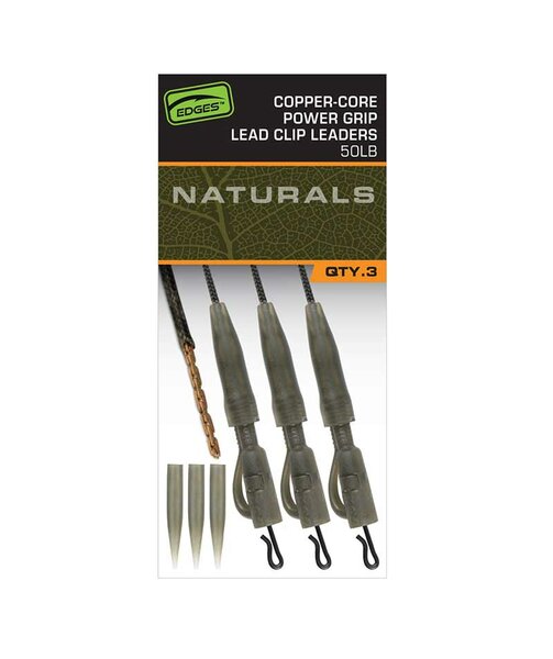 Fox EDGES&trade; Naturals Copper Core Lead Clip Leaders
