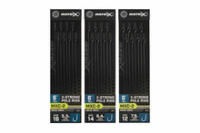 MXC-2 Size 16 Barbless / 0.165mm / 6 (15cm) X-Strong Pole Rig - 8pcs"