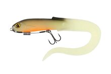 Fox Rage Slick Eel Loaded 28cm/11"" Size 1/0 - UV Hot Olive