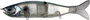 S-Waver 168S - Color 13 Abalone Shad