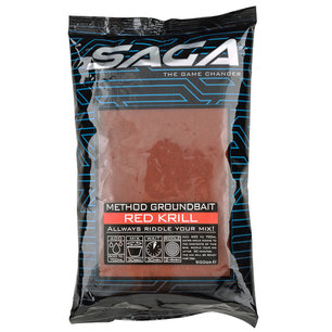 Saga METHOD GROUNDBAIT RED KRILL 900G Saga Saga METHOD GROUNDBAIT RED KRILL 900G Saga
