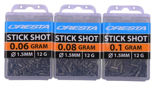 CRESTA STICK SHOTS 1.5MM 0.06G CRESTA STICK SHOTS 1.5MM 0.06G