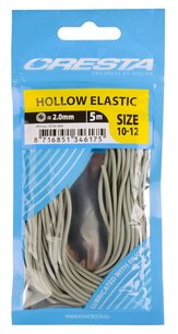 Cresta Hollow Elastic Grey 2mm 5 meter Cresta Hollow Elastic Grey 2mm 5 meter