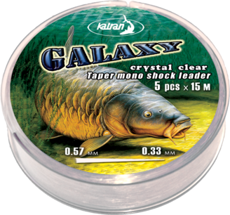 Taper mono shock leader GALAXY 0,33-0,57 mm Taper mono shock leader GALAXY 0,33-0,57 mm