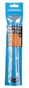 Cresta Method Hair Rigs + Stop Barbed 0,24mm Haak 12 Cresta Method Hair Rigs + Stop Barbed 0,24mm Haak 12