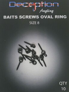 Bait Screws with Oval ring qty :10 Bait Screws with Oval ring qty :10