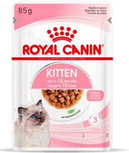 Royal Canin Kitten in Gravy 12 x 85gr Royal Canin Kitten in Gravy 12 x 85gr