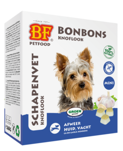 BF Petfood Schapenvet Knoflook 80 st. (mini) BF Petfood Schapenvet Knoflook 80 st. (mini)