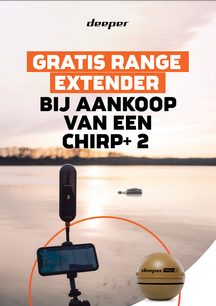 Deeper Chirp+ 2 met gratis range extender Deeper Chirp+ 2 met gratis range extender