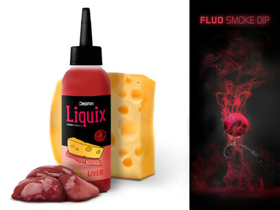 Delphin Fluo dip D SNAX LiquiX /100ml Cheese-liver Delphin Fluo dip D SNAX LiquiX /100ml Cheese-liver