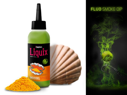 Delphin Fluo dip D SNAX LiquiX /100ml Mussels-Spices Delphin Fluo dip D SNAX LiquiX /100ml Mussels-Spices