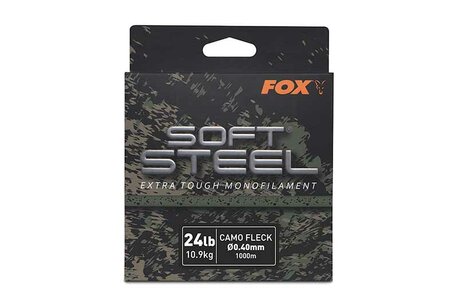 Fox Soft Steel Fleck Camo Mono 14lb (6.4kg) 0.30mm x 1000m Fox Soft Steel Fleck Camo Mono 14lb (6.4kg) 0.30mm x 1000m