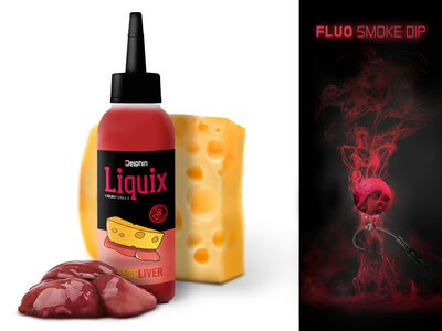 Delphin Fluo dip D SNAX LiquiX /100ml Cheese-liver