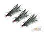 Delphin   B!RD Hook TRIPLE / 3pcs black feathers   NR4_