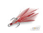 Delphin   B!RD Hook TRIPLE / 3pcs red feathers   NR4_